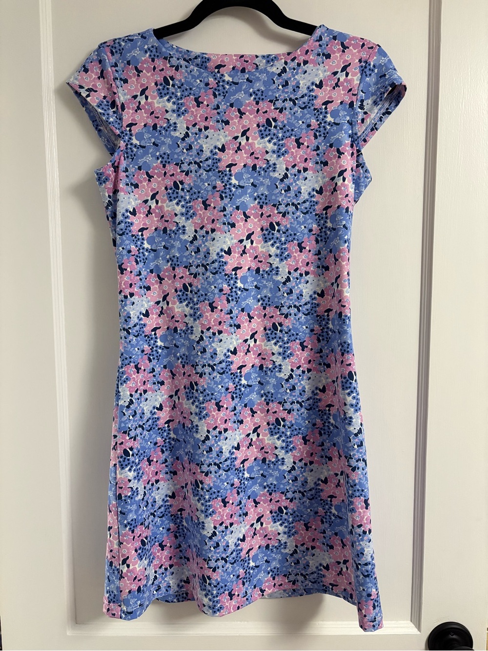 Mahi Gold Blue & Pink Floral Shift Dress